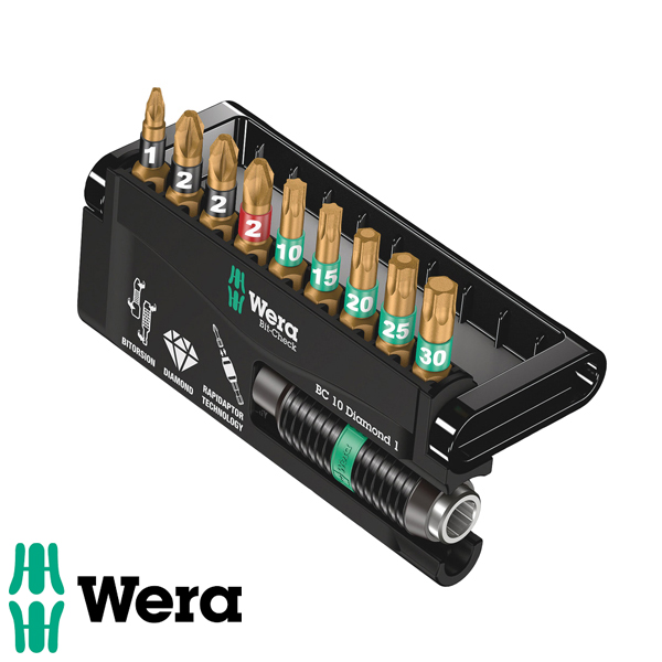 Wera Bit Check TX10-TX30/PH/PZ1&2 10dlg