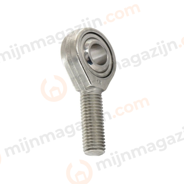 Stangkop RVS M12x1.25 PW uitw. boring 12mm