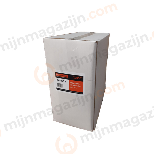 Poetslappen Wit tricot 10Kg doos