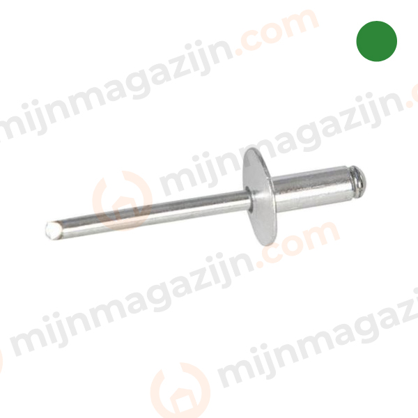 Blindklinknagel Alu/staal 4.8x30mm kop 14mm uitloop