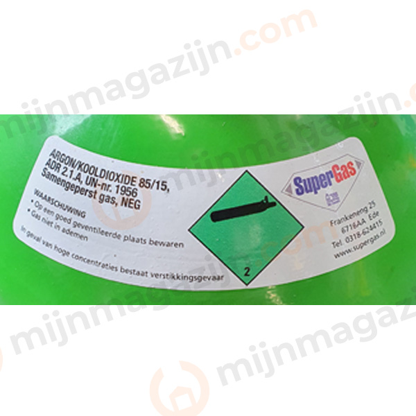 Gasvulling menggas 20 liter