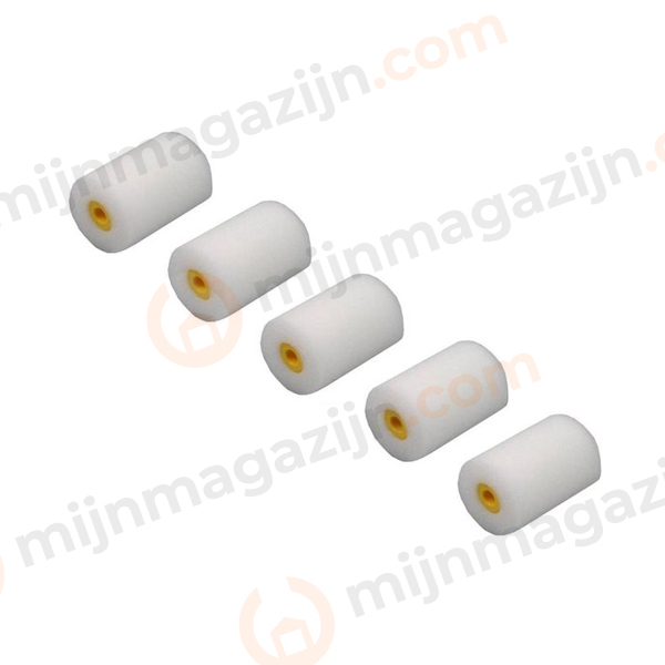 Verf lakroller wit 5cm 5 stk.