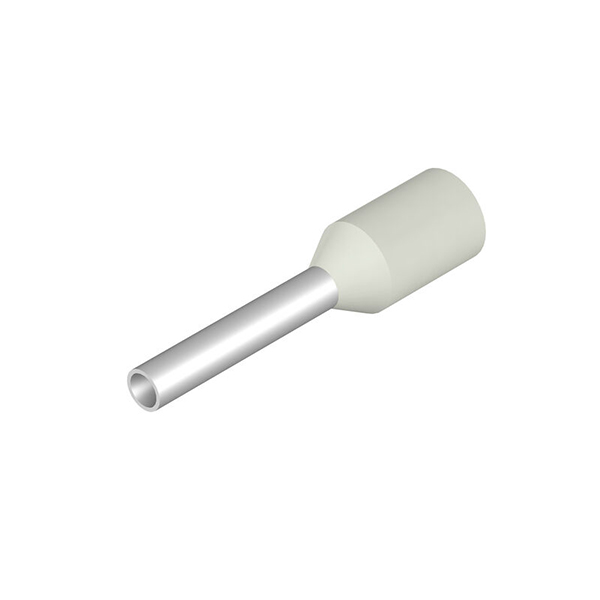 Adereindhuls 0.75qmm L=8mm wit WE 100st.