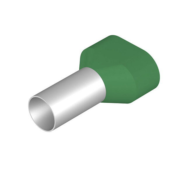 Adereindhulsjes 16mm L=14mm twin groen WE 50st.