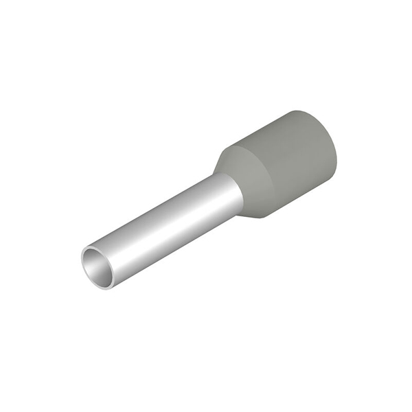 Adereindhuls 4qmm L=12mm grijs WE 100st.