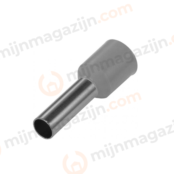 Adereindhuls 4qmm L=12mm grijs WE 100st.