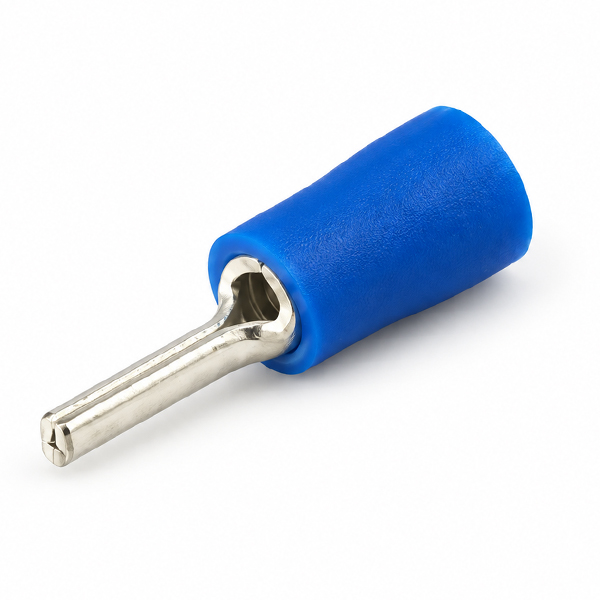 Kabelschoen pin blauw 12.5mm 100st.