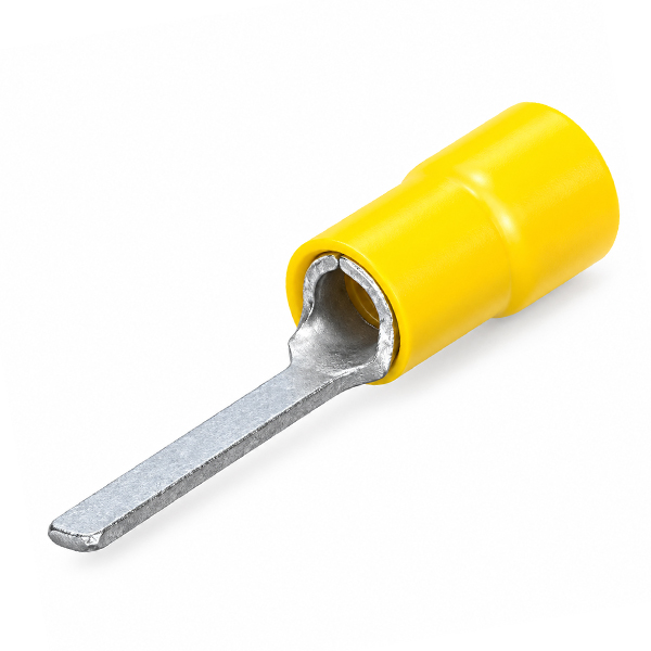 Kabelschoen pin geel 13.7mm 100st.