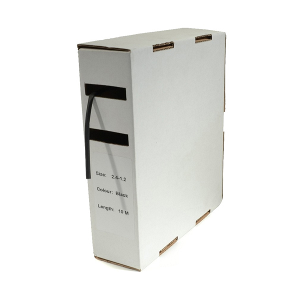 Krimpkous zwart 0.8-1.6mm 10mtr