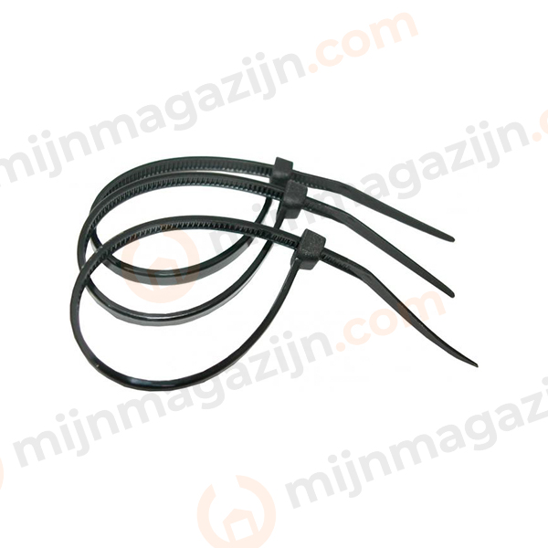 Kabelbinder zwart 2.5x100mm 100st.