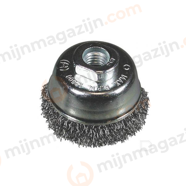 Komborstel RVS gegolfddraad 0.30 M14 80mm