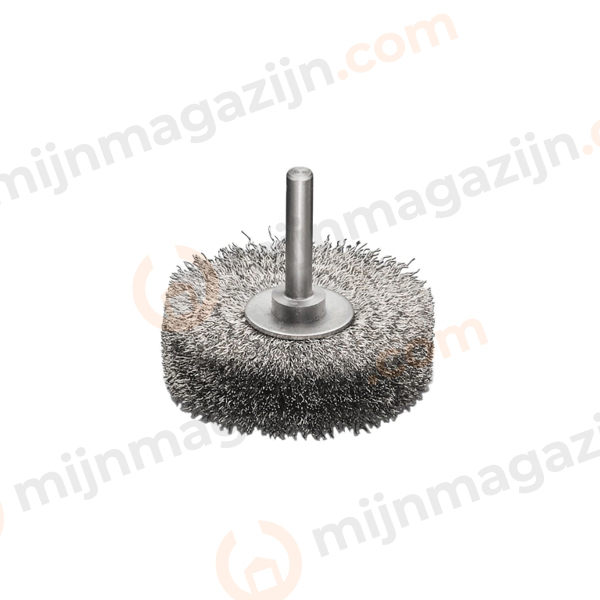 Stiftrondborstel RVS  rond 60x15mm draad 0.30