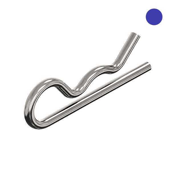 Haarspeldveer (borgclip) 50x25x2mm RVS A2