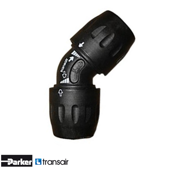 Transair 6612 25 00 kniekoppeling 45gr D25