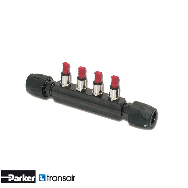 Transair 6651 40 12 04 verdeelblok D40 4x 12mm