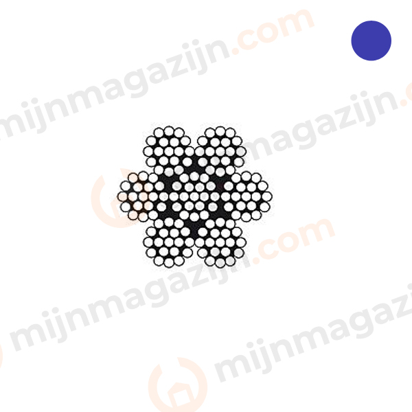 RVS A4 Staalkabel 3mm 7×19 316