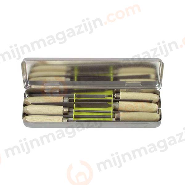 Sleutelvijlenassortiment halfzoet 6 delig