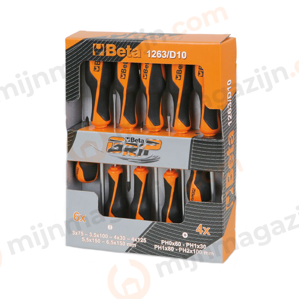 Beta 1263/d10 schroevendraaierset 10-delig