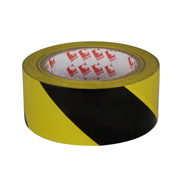 Vloermarkeringstape Geel/Zwart 50mm x 33mtr