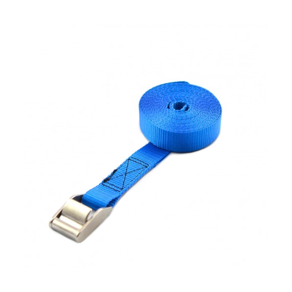 Sjorband 25mm met klemgesp RVS l=3mtr