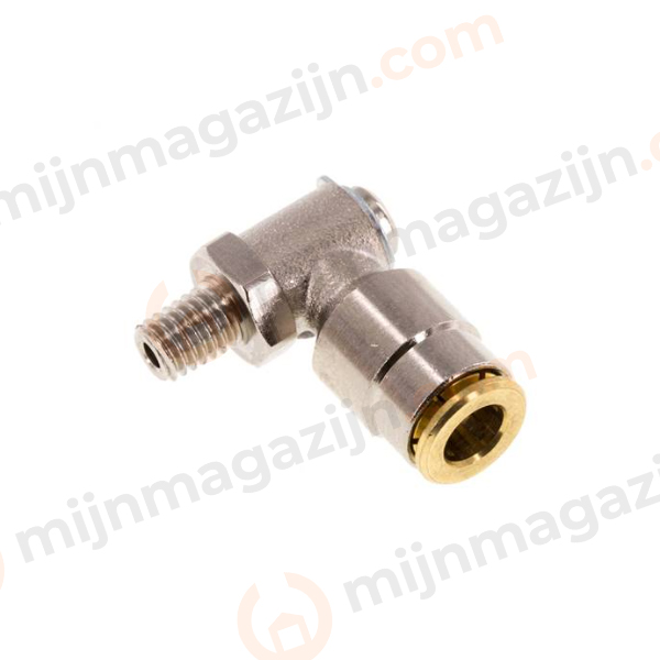 Insteekkopp. hogedruk haaks 6mm x M6 draaibaar