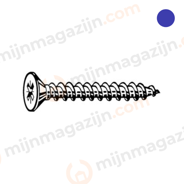 Spaanplaatschroef VK PZ2 RVS A4 3.5x50mm