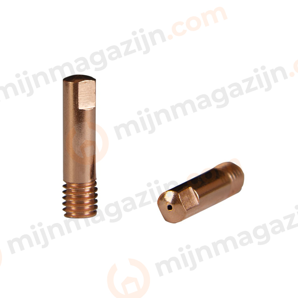 Kontakttip M6 0.8mm Koper L=25 5st.