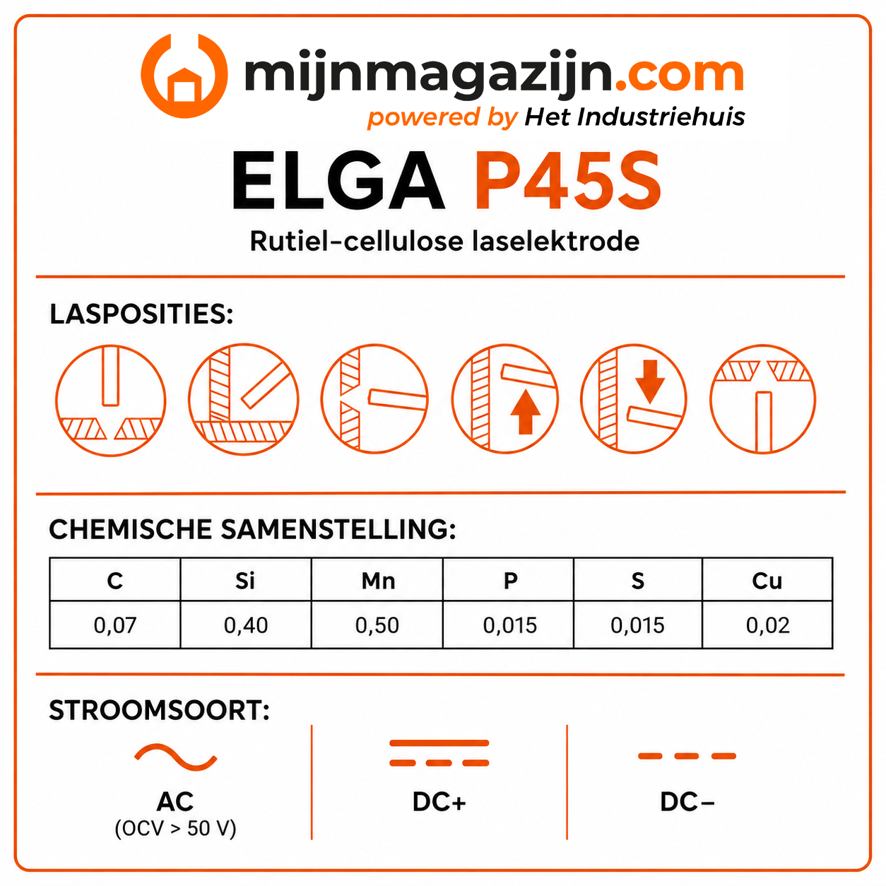 Laselektr Elga P45S 4.00mm 5kg - Afbeelding 2
