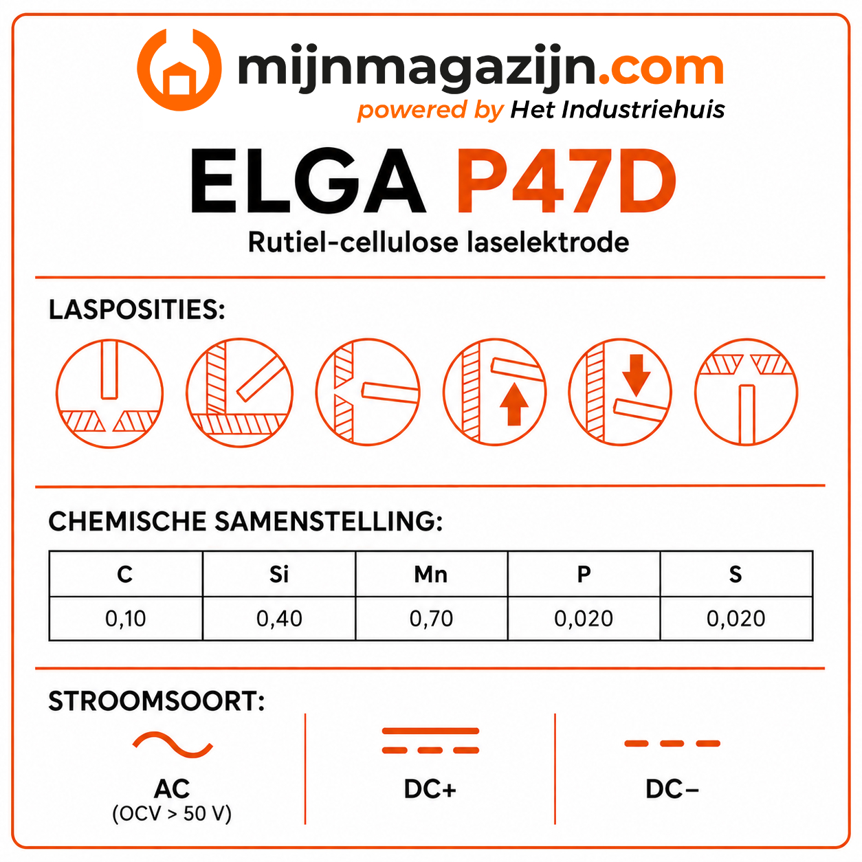Laselektr Elga P47D 2.50mm 4.2kg - Afbeelding 2