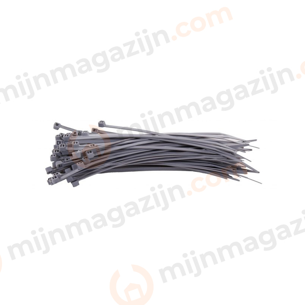 Kabelbinder grijs 3.6x140mm 100st.