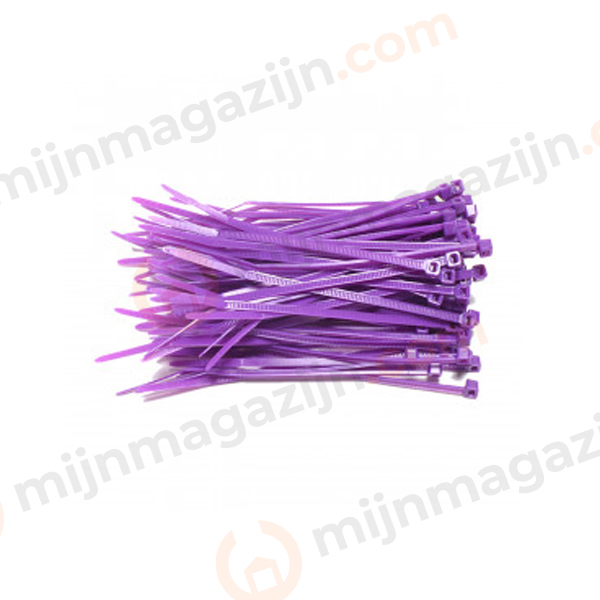 Kabelbinder paars 3.6x140mm 100st.