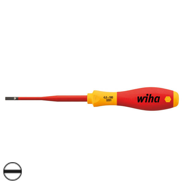 Wiha soft-finish sleufschr.draaier VDE 5.5×125