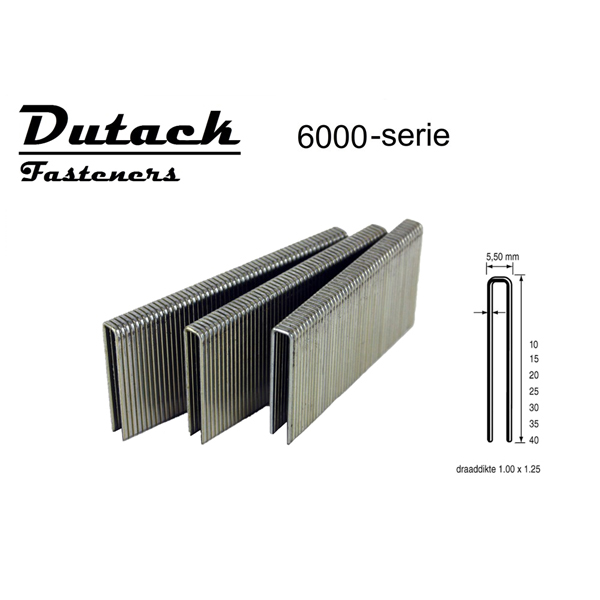 Dutack nieten 6000 L=30mm br=5.5mm verz. ds. 5000st
