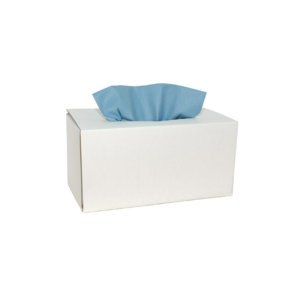 Papier vouwdoek blauw 42x34CM 2x80vel