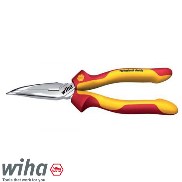 Wiha telefoontang gebogen 200mm Z05106