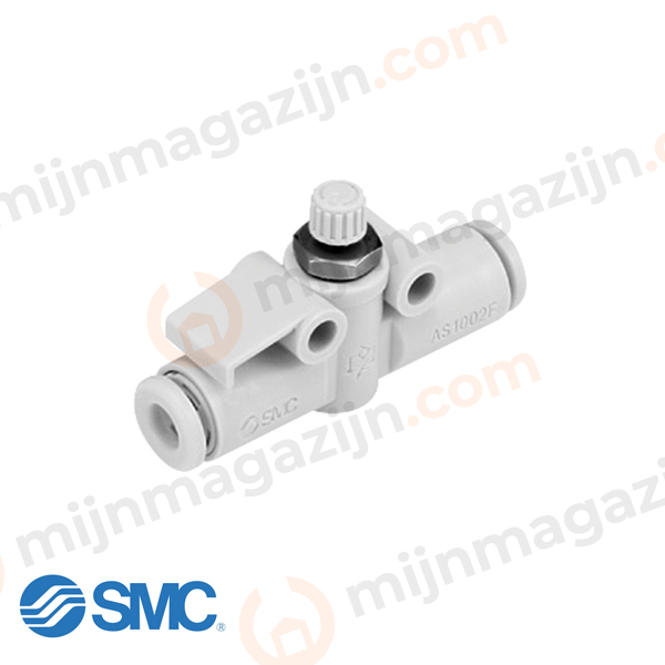 SMC AS4002F-12 snelheidsregelventiel 12mm inline
