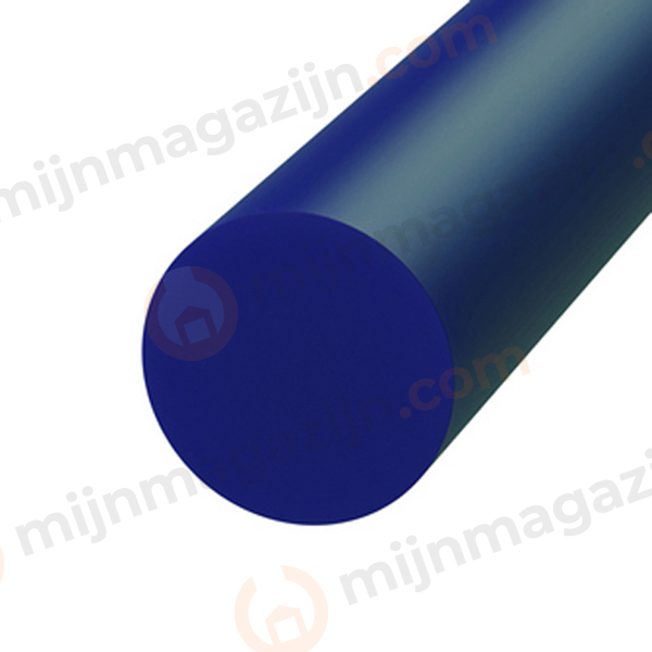 POM rondstaf blauw 12mm L=1000mm RAL5002