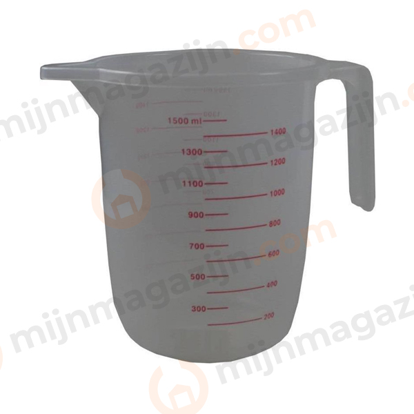 Mengbekers met maatvoeringen 1300ml