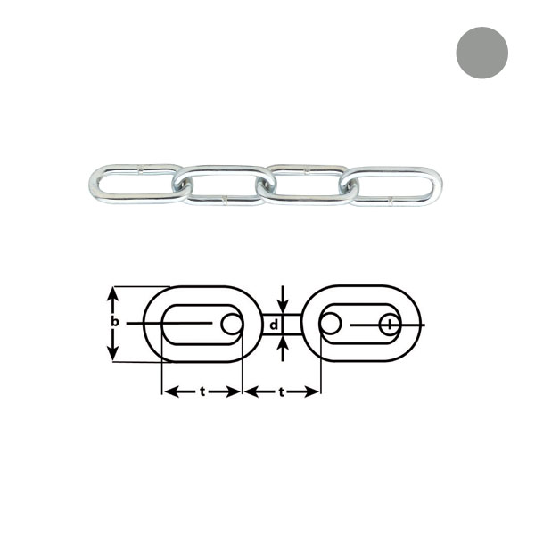 Voetketting 763 EVZ 5mm (bundel 30m)