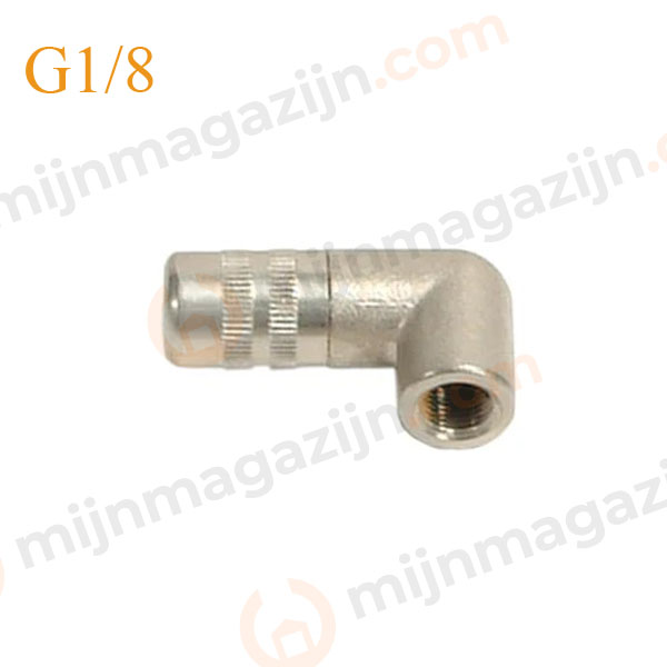 Vetspuit mondstuk G1/8 4-beks haaks