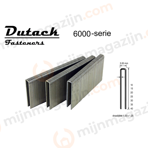 Dutack nieten 6000 L=15mm br=5.5mm verz. ds 5.000st