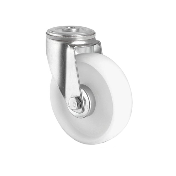 Nylon Zwenkwiel 100mm boutbev. 150kg