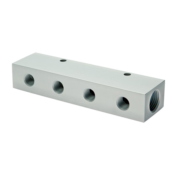 Verdeel blok 2×1/4″ 4×1/8″