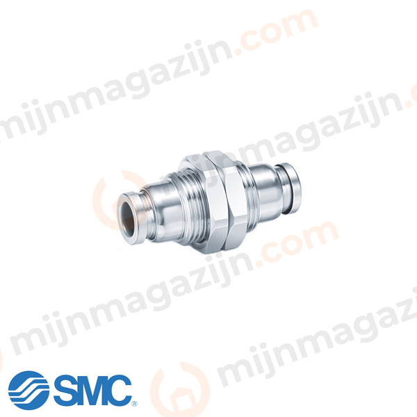 SMC KQB2E08-00 RVS/MS push-in schotdoorvoer 8mm