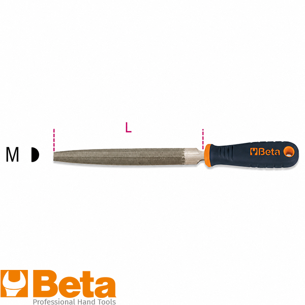 Beta 1719bmx8/m halfrond vijl zoet 200mm