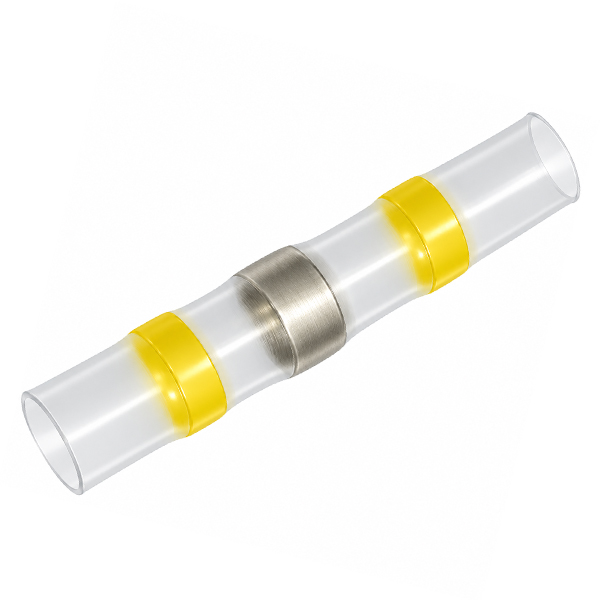 Kabelschoen soldeerverbinder 2.4-4.5mm Geel /st.