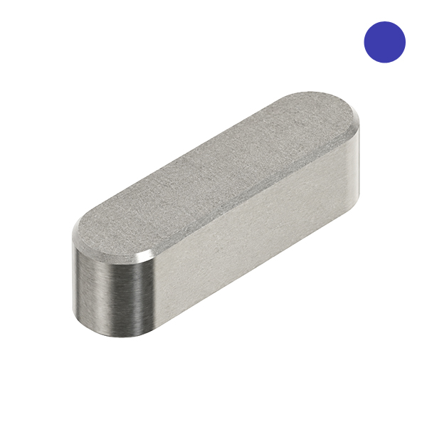 D6885A Vlakke inlegspie RVS A4 5x5x10mm