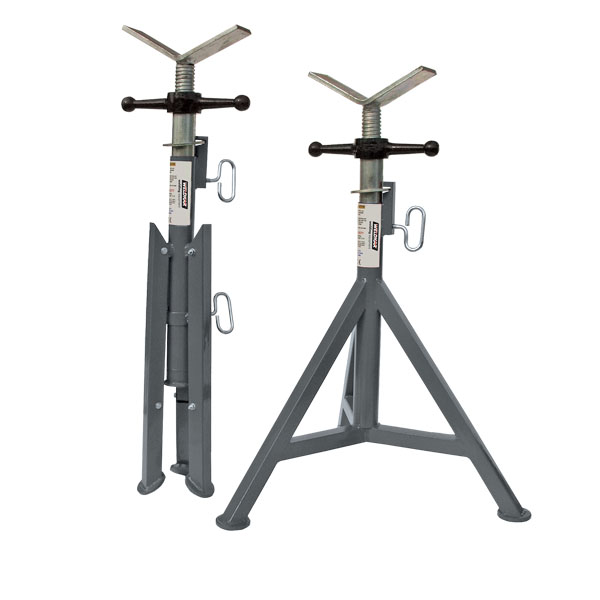 Pijpsteun Tri-stand v-kop opvouwbaar