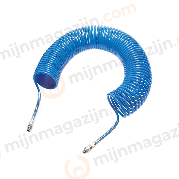 Spiraalslang PA blauw 6×4 5m 1/4 draaibaar