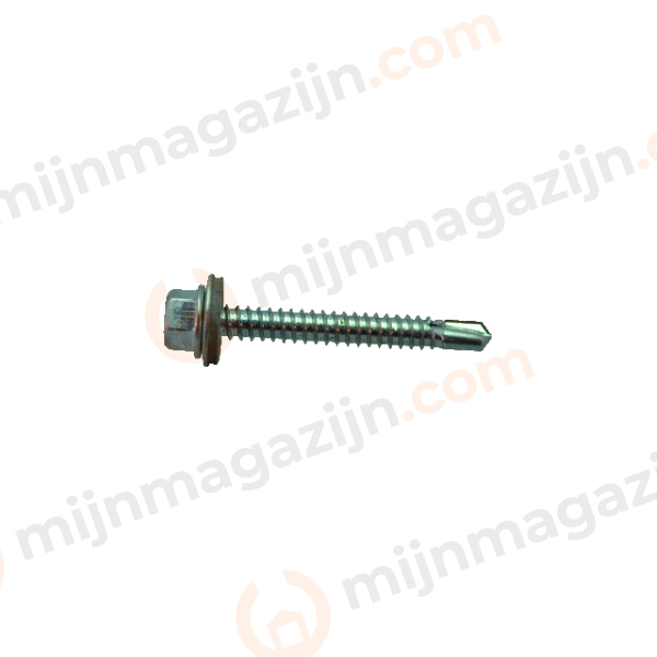 Dak/gevel zelfb. schroef 6.3×75 6k met epdm ring